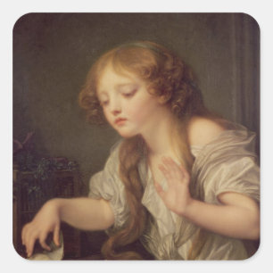 Der tote Vogel Quadratischer Aufkleber