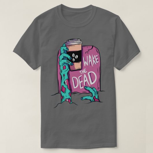 Der tote Zombie geweckt T-Shirt (Design vorne)