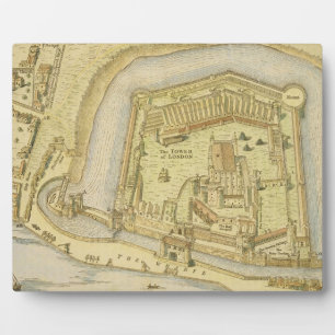 Der Tower of London, eine Umfrage von 1597 Fotoplatte