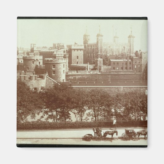 Der Tower of London (sepia Foto) Magnet (Vorne)