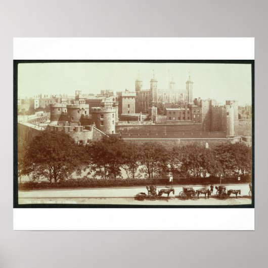 Der Tower of London (sepia Foto) Poster (Vorne)