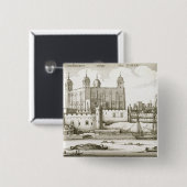 Der Tower von London, 1647 (Stich) Button (Vorne & Hinten)