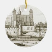 Der Tower von London, 1647 (Stich) Keramik Ornament (Vorne)