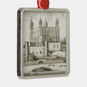 Der Tower von London, 1647 (Stich) Ornament Aus Metall (Rechts)