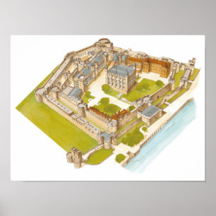 Der Tower von London. London Poster