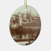 Der Tower von London (Sepia-Foto) Keramikornament (Rechts)