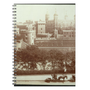 Der Tower von London (Sepia-Foto) Notizblock