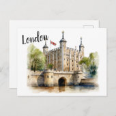 Der Tower von London: Wächter der britischen Gesch Postkarte (Vorne/Hinten)
