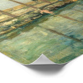 Der Towpath - Johan Jongkind Fine Art Poster (Ecke)