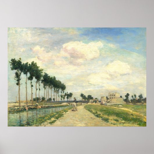 Der Towpath - Johan Jongkind Fine Art Poster (Vorne)