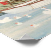 Der Towpath Walton-on-Thames Poster (Ecke)