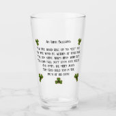 Der traditionelle irische Segen kann den Weg steig Glas (Vorderseite)