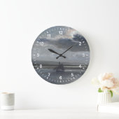 Der Traeth Mawr, Mondschein Große Wanduhr (Zuhause)