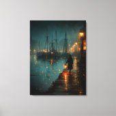 Der Träger der Laterne am Hafen Leinwanddruck (Vorderseite)