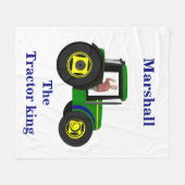 Der Traktorkönig , die modernen Foto-Kinder Fleecedecke (Vorderseite (Horizontal))