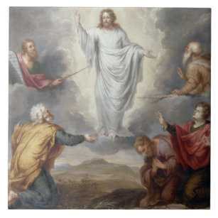 Der Transfiguration (Öl auf Kupfer) Fliese