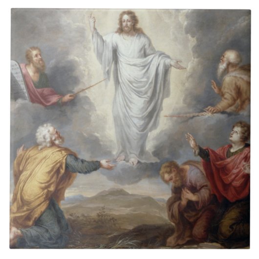 Der Transfiguration (Öl auf Kupfer) Fliese (Vorderseite)