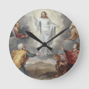 Der Transfiguration (Öl auf Kupfer) Runde Wanduhr
