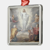 Der Transfiguration (Öl auf Kupfer) Silbernes Ornament (Links)