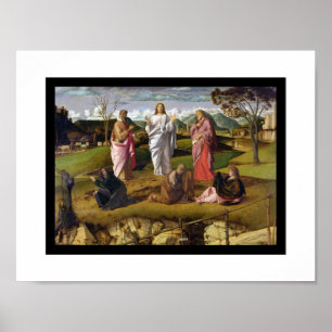 Der Transfiguration von Christus Bellini Poster