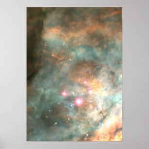 Der Trapezium-Cluster des Orion-Nebels Poster