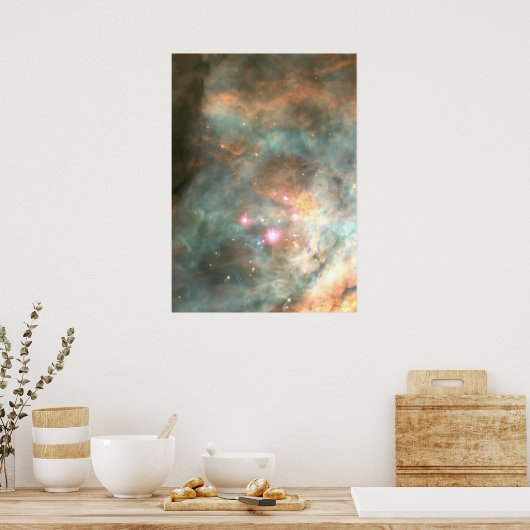 Der Trapezium-Cluster des Orion-Nebels Poster (Küche)