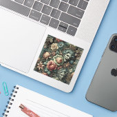 ⚰️ Der Trauer-Rat – Gothic Victorian Aufkleber (Laptop mit iPhone)