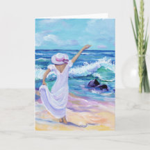 Der Traum am Strand Aloha Grußkarte