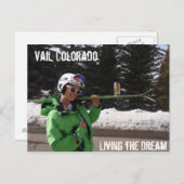 Der Traum, das Vail, das Colorado Postkarte (Vorne/Hinten)
