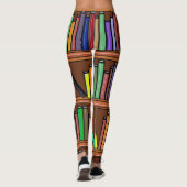 Der Traum der Buchliebhaber in hell, mehrfarbig Leggings (Rückseite)