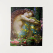 Der Traum der Meerjungfrau Wandteppich (Vorderseite)