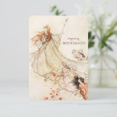 Der Traum der Mittsommernacht wirst du meine Bride Einladung (Stehend Vorderseite)