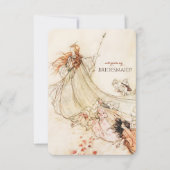 Der Traum der Mittsommernacht wirst du meine Bride Einladung (Vorderseite)