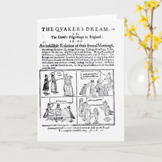 Der Traum der Quäker Karte (Gelbe Blume)