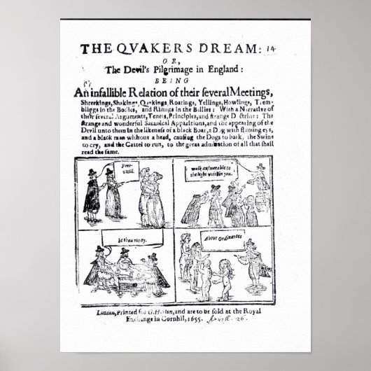Der Traum der Quäker Poster (Vorne)