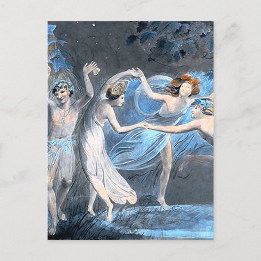 Der Traum der Sommernacht, William Blake Fine Postkarte (Vorderseite)