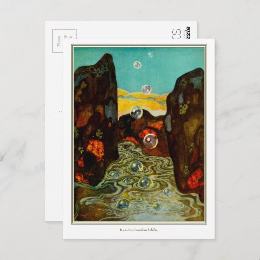 Der Traum der Träume: Wunderbare Blasen Postkarte (Vorne/Hinten)