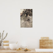 Der Traum der Vintagen Fee im Sommer Poster (Küche)