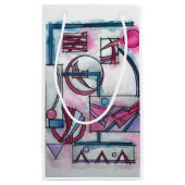 Der Traum des Architekten Drei-Moderne Geometrisch Kleine Geschenktüte (Rückseite)