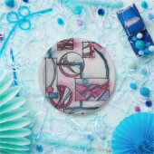 Der Traum des Architekten Drei-Modernes Bauhaus Ge Pappteller (Party)