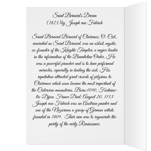 Der Traum des Heiligen Bernard (Innen (Links))