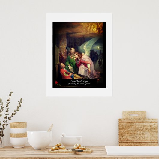 Der Traum des Heiligen Bernard Poster (Küche)