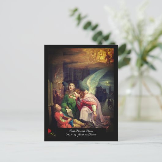 Der Traum des Heiligen Bernard Postkarte (Stehend Vorderseite)