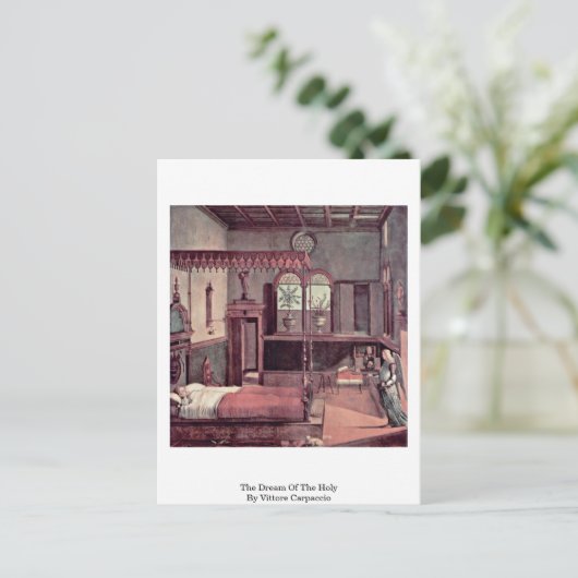 Der Traum des Heiligen von Vittore Carpaccio Postkarte (Stehend Vorderseite)