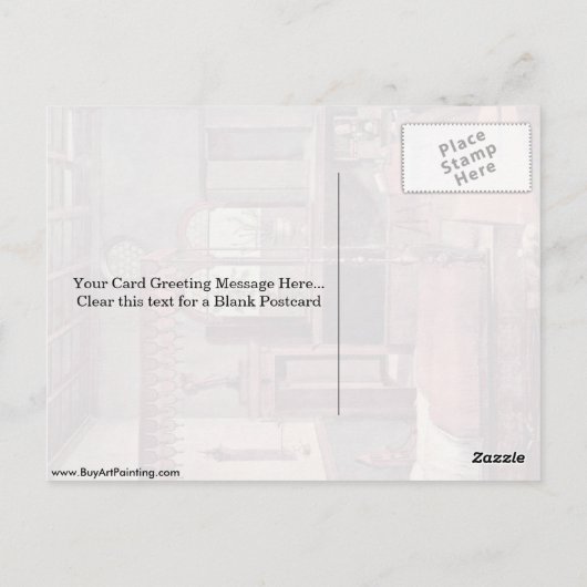 Der Traum des Heiligen von Vittore Carpaccio Postkarte (Rückseite)