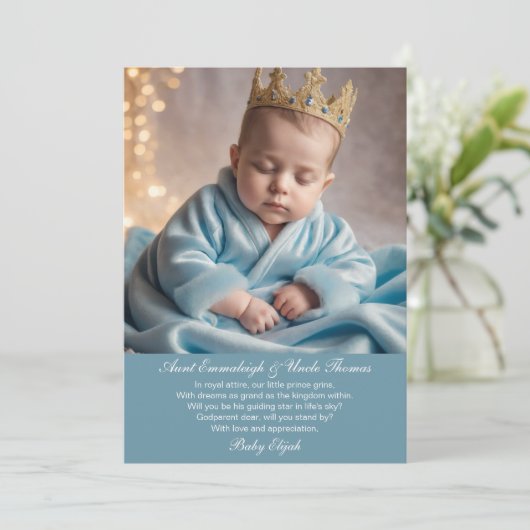 Der Traum des kleinen Prinzen - ein guter Vorschla Einladung (Stehend Vorderseite)