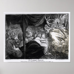 Der Traum des Liebhabers, 1795 Poster
