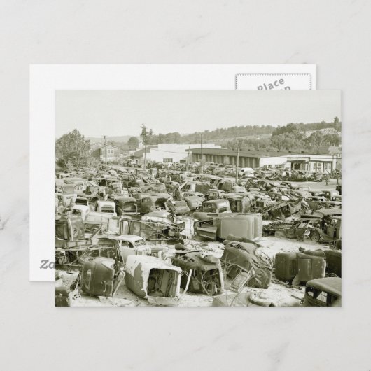 Der Traum des Sammlers für antike Autos aus den 40 Postkarte (Vorne/Hinten)