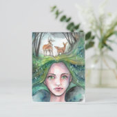 Der Traum des Waldes Postkarte (Stehend Vorderseite)