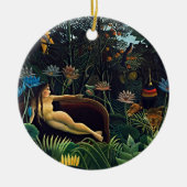 Der Traum - ein Meisterwerk von Henri Rousseau Keramik Ornament (Vorne)